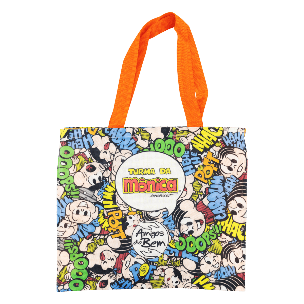 Sacola Ecológica Amigos do Bem Retornável Turma da Mônica 39X32,5cm